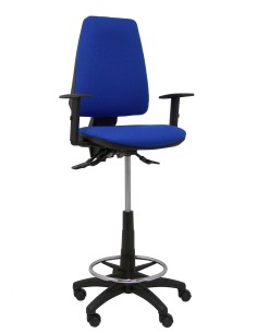 Taburete Elche S bali azul brazos regulables