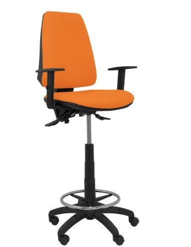 Taburete Elche S bali naranja brazos regulables