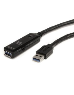Cable Extensor Alargador USB 3.0 SuperSpeed Activo de 10m - USB A Macho a Hembra - Negro