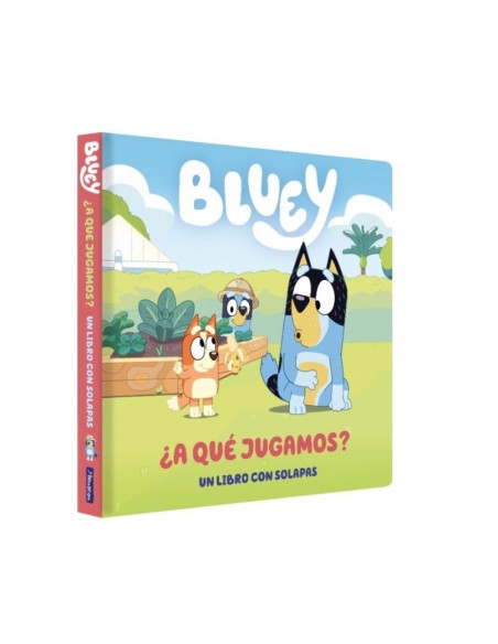 Bluey Libro de carton con solapas A que jugamos