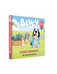 Bluey Llibre de cartro amb solapes A que juguem