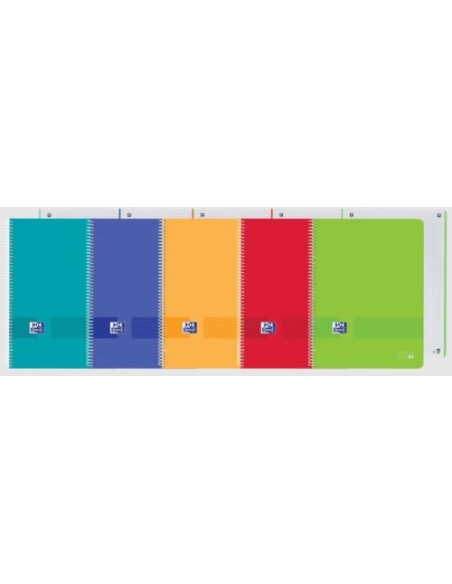 Paq 5 cuaderno espiral a4 80h 90g cuad5x5 europeanbook1 live ampgo colores neutros Paq 5 cuaderno espiral a4 80h 90g cuad5x5 europeanbook1 live ampgo colores neutros