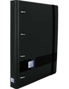 CARPEBLOC POLIFOAM A5 4 ANILLAS 25MM RECAMBIO NEGRO