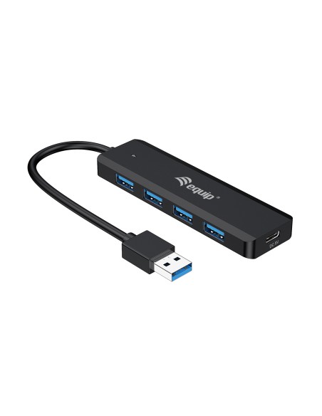 128959 hub de interfaz USB 3.2 Gen 1 (3.1 Gen 1) Type-A 5000 Mbit/s Negro