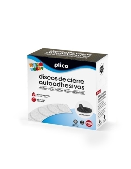 DISCOS CIERRE ADHE.PLICO 20 Ø 200 NEGRO