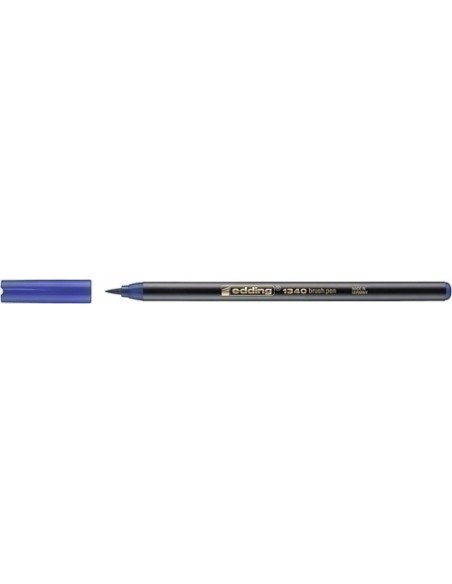 ROTUL.EDDING 1340 BRUSHPEN AZUL - Pack de 10 unidades