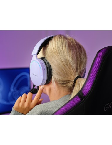 GXT 490P FAYZO Auriculares Alámbrico Diadema Juego USB tipo A Negro, Púrpura