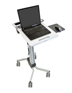 Neo-Flex Laptop Cart Gris Portátil Carro/soporte de suelo con ruedas multimedia