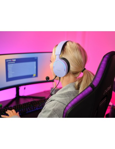 GXT 490P FAYZO Auriculares Alámbrico Diadema Juego USB tipo A Negro, Púrpura