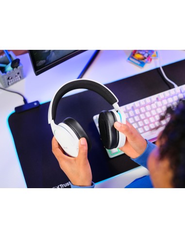 GXT 491W FAYZO Auriculares Inalámbrico y alámbrico Diadema Juego USB Tipo C Bluetooth Negro, Blanco