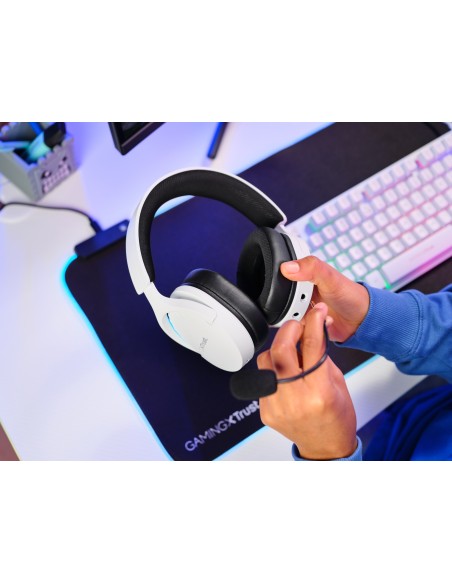 GXT 491W FAYZO Auriculares Inalámbrico y alámbrico Diadema Juego USB Tipo C Bluetooth Negro, Blanco