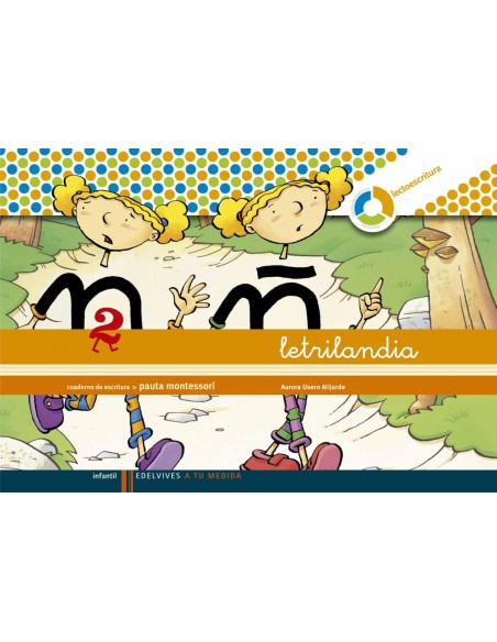 092CUADLETRILANDIA PAUTA ESPIRAL MONTESSORI