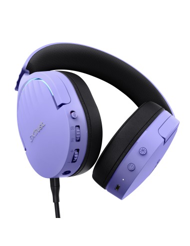GXT 491P FAYZO Auriculares Inalámbrico y alámbrico Diadema Juego USB tipo A Bluetooth Negro, Púrpura