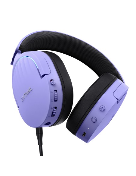 GXT 491P FAYZO Auriculares Inalámbrico y alámbrico Diadema Juego USB tipo A Bluetooth Negro, Púrpura