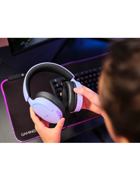 GXT 491P FAYZO Auriculares Inalámbrico y alámbrico Diadema Juego USB tipo A Bluetooth Negro, Púrpura