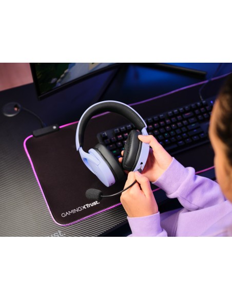 GXT 491P FAYZO Auriculares Inalámbrico y alámbrico Diadema Juego USB tipo A Bluetooth Negro, Púrpura