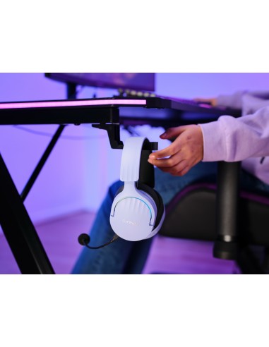 GXT 491P FAYZO Auriculares Inalámbrico y alámbrico Diadema Juego USB tipo A Bluetooth Negro, Púrpura