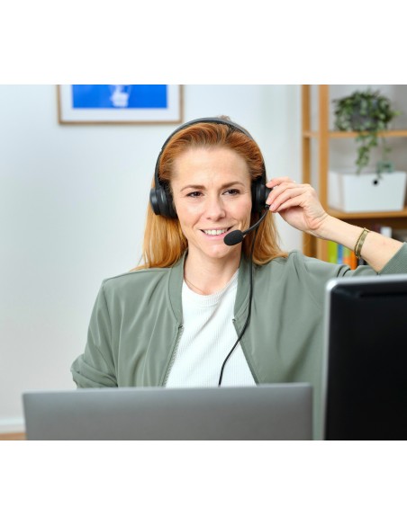 HS-260 Auriculares Alámbrico Banda para cuello Oficina/Centro de llamadas USB tipo A Negro