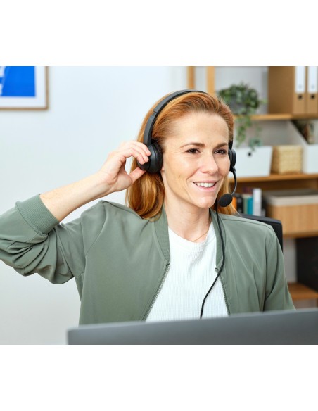 HS-260 Auriculares Alámbrico Banda para cuello Oficina/Centro de llamadas USB tipo A Negro