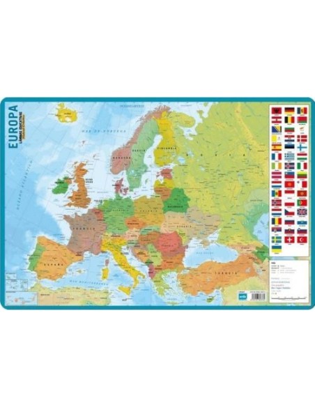 LAMINA DIDACTICA MAPA EUROPA PVC 40X595CM