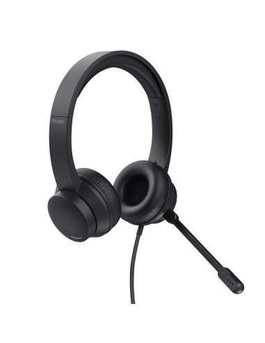 HS-201 Auriculares Alámbrico Diadema Oficina/Centro de llamadas USB tipo A Negro