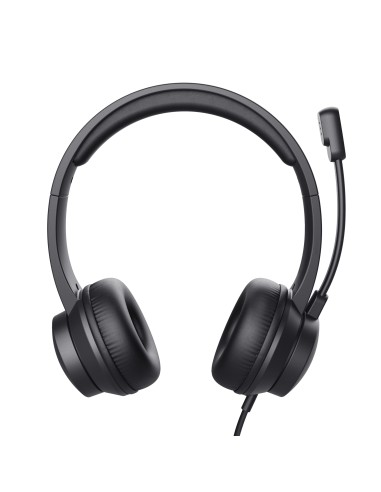 HS-201 Auriculares Alámbrico Diadema Oficina/Centro de llamadas USB tipo A Negro