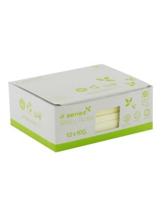 C. 12 BLOC NOTAS ADH A-SERIES RECICLADAS AM 125X75