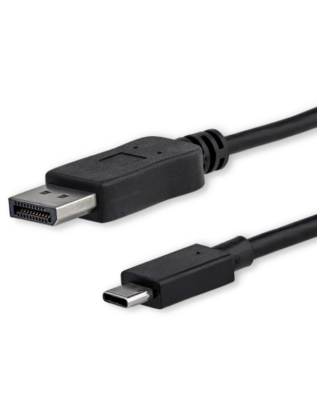 Cable 1m USB C a DisplayPort 1.2 de 4K a 60Hz - Adaptador Convertidor USB Tipo C a DisplayPort - HBR2 - Conversor USBC con Modo 