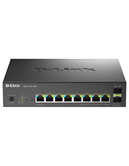 DMS-1250-10SPL Gestionado 2.5G Ethernet (100/1000/2500) Energía sobre Ethernet (PoE) Negro