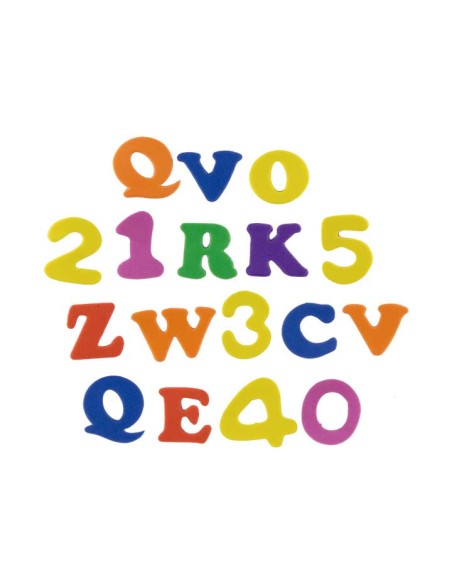 B. 108U FIGURAS G.EVA FIXO ADHE. LETRAS+NUME.