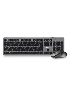 IDOL KIT teclado Ratón incluido Oficina RF inalámbrico QWERTY Negro, Plata