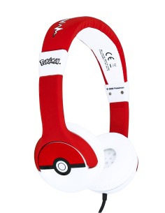 Pokémon Pokéball Auriculares Alámbrico Diadema Música Negro, Rojo, Blanco