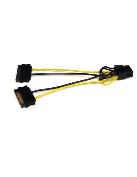 Cable Adaptador 15cm Alimentación SATA a Conector 8 Pines de Corriente de Tarjeta Gráfica PCI Express PCIe