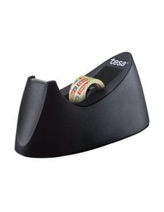 Portarrollos sobremesa Tesa Easy cut curve para cinta 33m tesa color negro