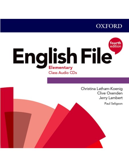 ENGLISH FILE A1 A2 ELEMENTARY CLASS AUDIO CD FOURTH EDITION 3 CDS