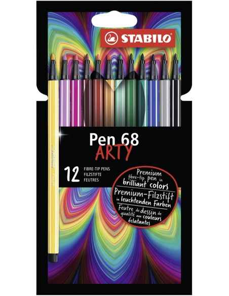 Pen 68 ARTY rotulador Multicolor 12 pieza(s) 6812-1-20 - Pack de 6 unidades