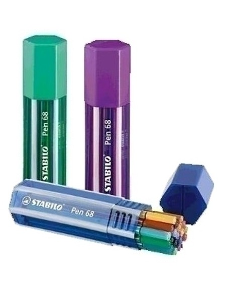 ROTUL.STABILO PEN 68  PORTATODO 20 UD.