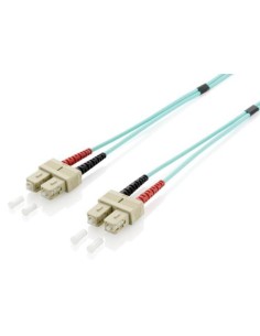 255326 cable de fibra optica 10 m SC OM3 Turquesa