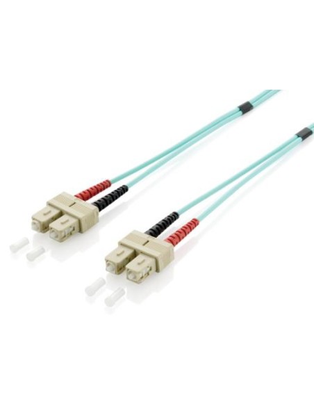 255326 cable de fibra optica 10 m SC OM3 Turquesa