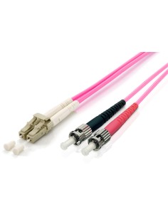 255541 cable de fibra optica 1 m LC ST OM4 Violeta