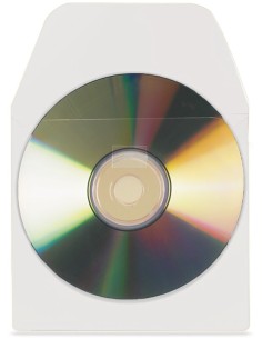 6832-100 funda para discos ópticos 100 discos Transparente