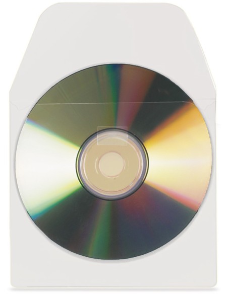 6832-100 funda para discos ópticos 100 discos Transparente