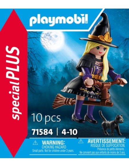 BRUJA CON GATO PLAYMOBIL