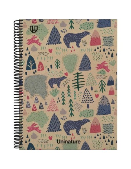 CUADERNO FOR A4 80H 90G 4X4 UNI ALASKA 221x296x16cm