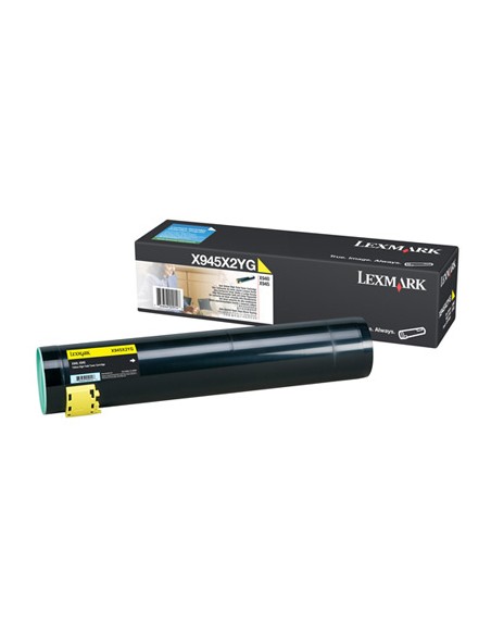 X940e, X945e Yellow High Yield Toner Cartridge Original Amarillo