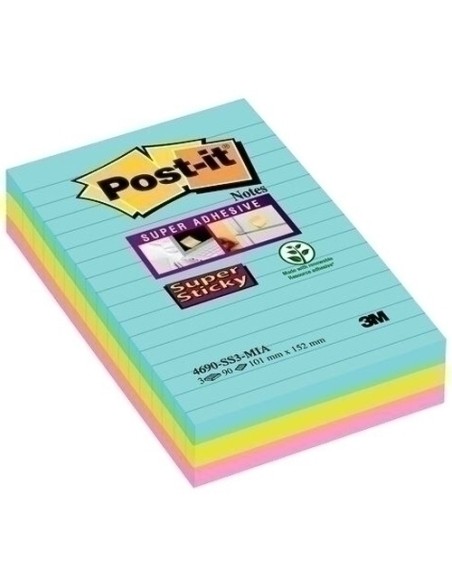 TACO NOTAS POST-IT 4690 101x152 P/3