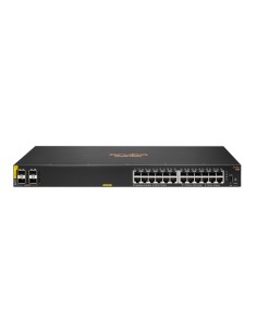 Aruba Networking 6100 24G Class4 PoE 4SFP+ 370W Gestionado L3 Gigabit Ethernet (10/100/1000) Energía sobre Ethernet (PoE) 1U Neg