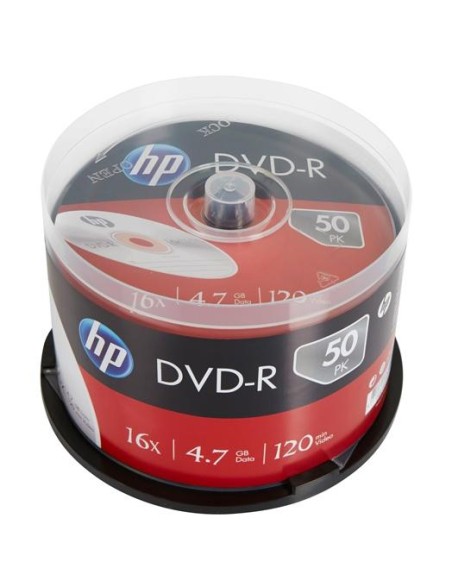 HEWLETT PACKARD HP DVD-R 4.7GB, 16X / TARRINA DE 50 UNIDADES