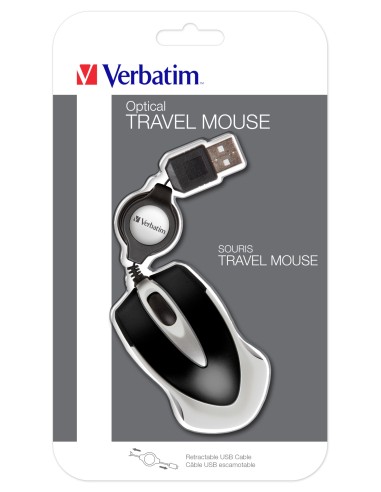 Ratón óptico de viaje Go Mini: Negro