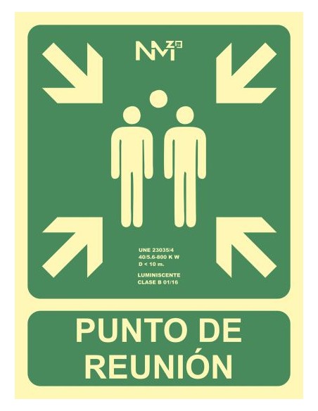 6170-07H VE señal de información Carta Verde PVC 125 pieza(s)